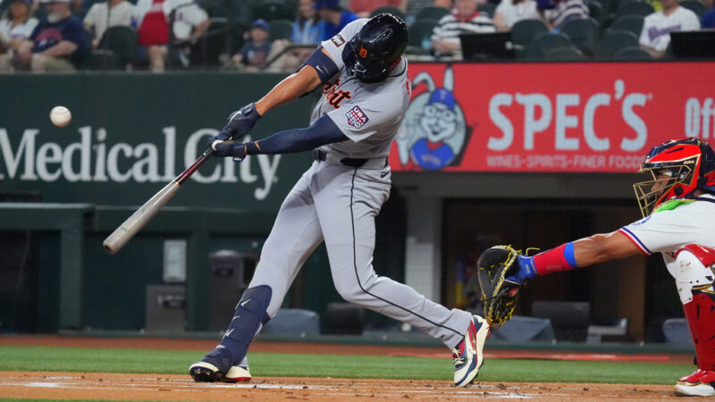 Greene homers in 1st inning and trio of Tigers pitchers combine on 3-hit shutout win over Rangers